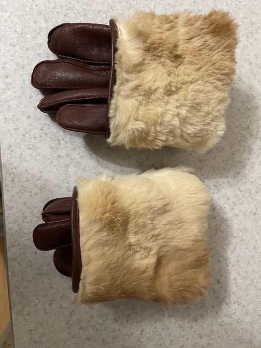 Перчатки шкіряні чоловічі на хутрі р. XL