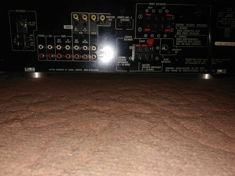 Wieża JVC, amplituner, cd, deck.