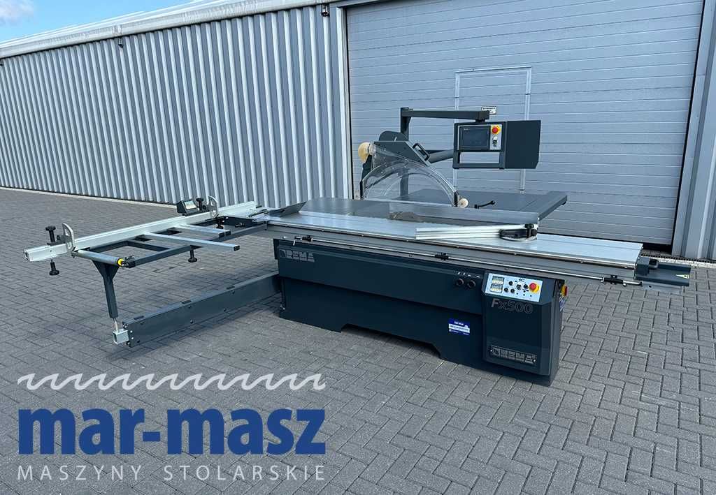 Piła formatowa REMA FX500 – 2osie automatyczny liniał wzdłużny pilarka