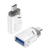 Adapter OTG USB - micro USB biały