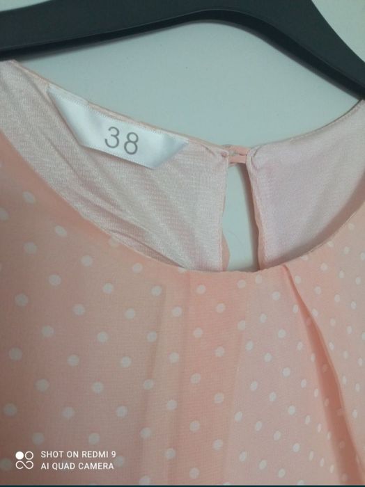 Sukienka na lato wyjsciowa w groszki rozm.M/38