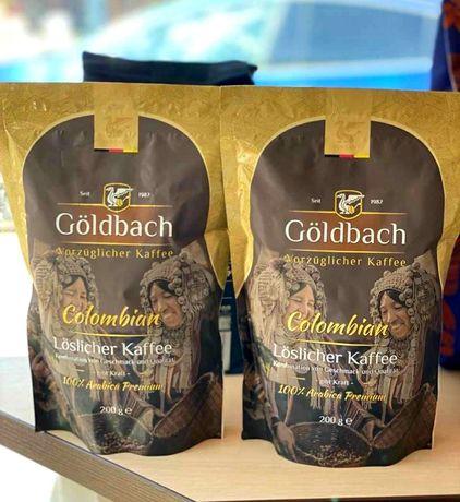 Новинка! Растворимый кофе Goldbach Colombian-сублимированный кофе