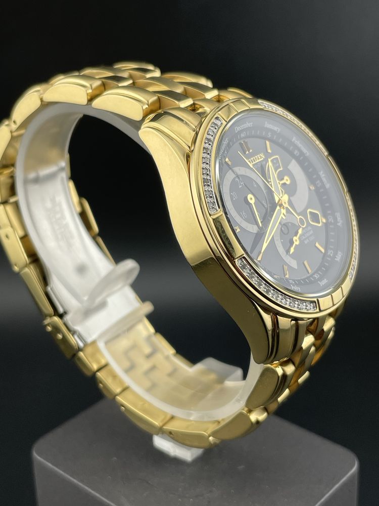 Zegsrek męski Citizen EcoDrive Diamonds wieczny kalendarz
