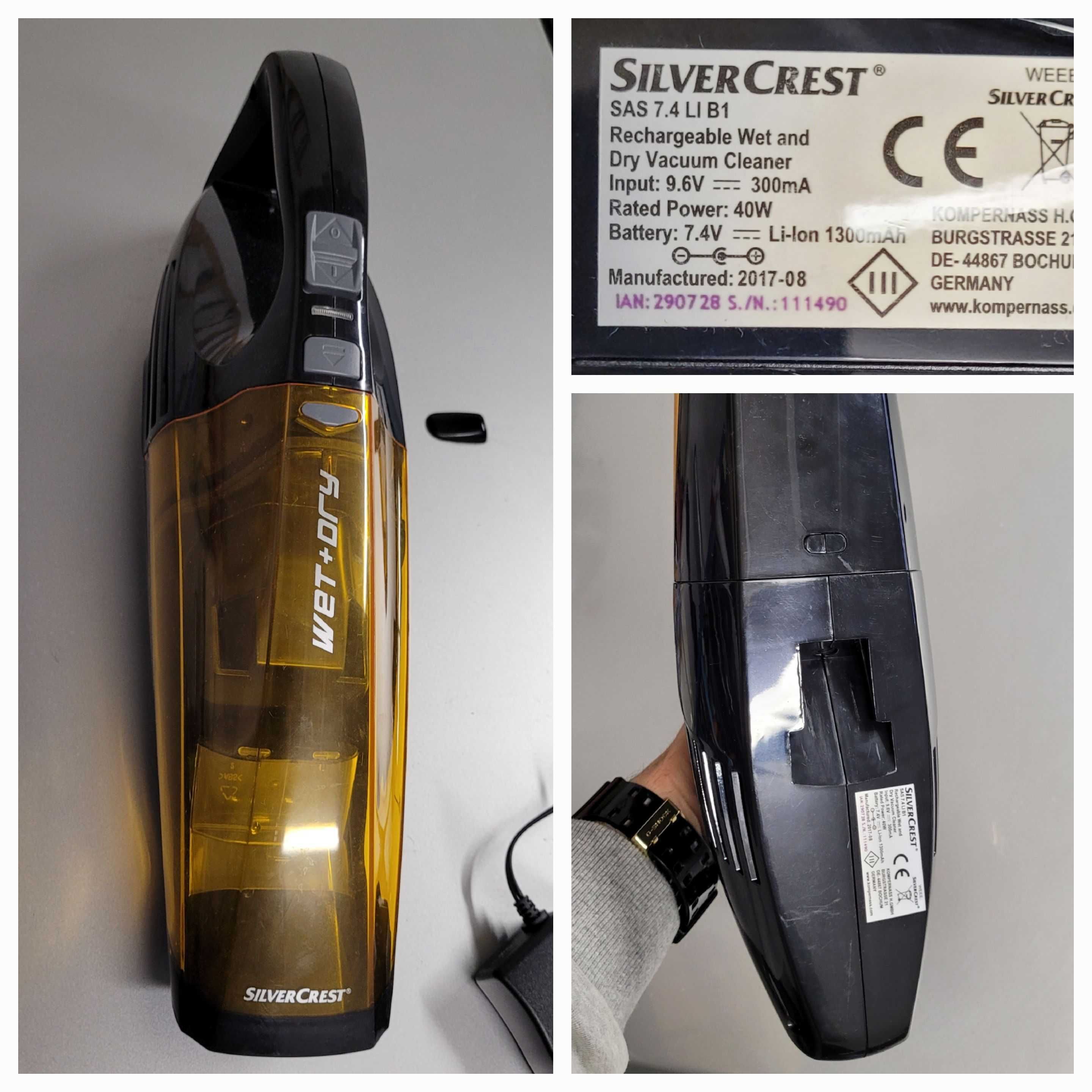 Odkurzacz Ręczny Bezprzewodowy SILVERCREST - NOWY !!!