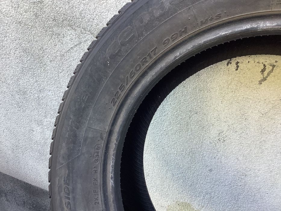 HANKOOK 225/60r17 4szt opony zimą zimowe 5mm 2018r