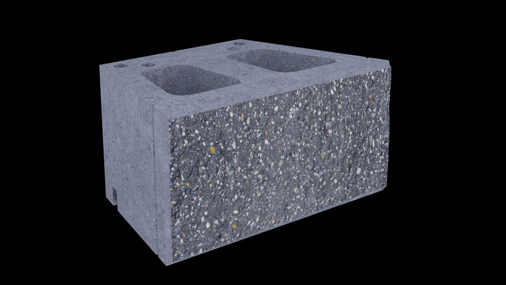 Mur oporowy pustak skarpowy murek ogrodowy łupany palisada gazon elka