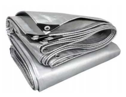 PLANDEKA 2x2 Wzmacniana Srebrna WODOODPORNA Gruba MOCNA Okryciowa UV