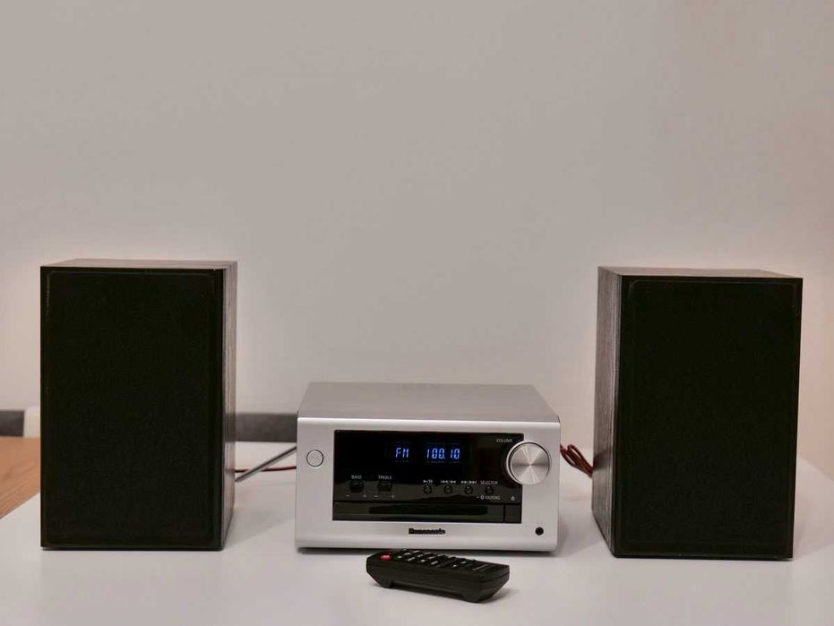 Panasonic SC-PM700EG-S Wieża stereo CD Bluetooth USB 80W