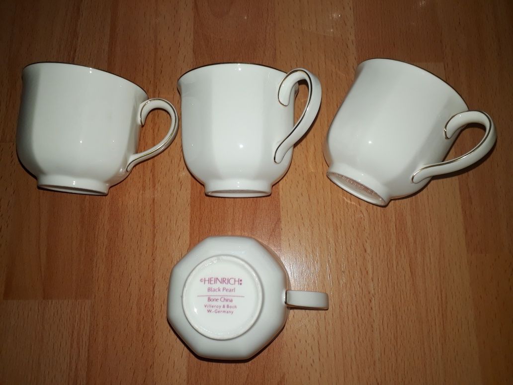Piękna porcelana Villeroy&Boch Heinrich Black Pearl.Germany.11+15 szt.