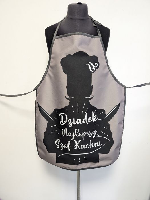 Fartuch męski, kuchenny fartuszek mocny wodoodporny dzień dziadka