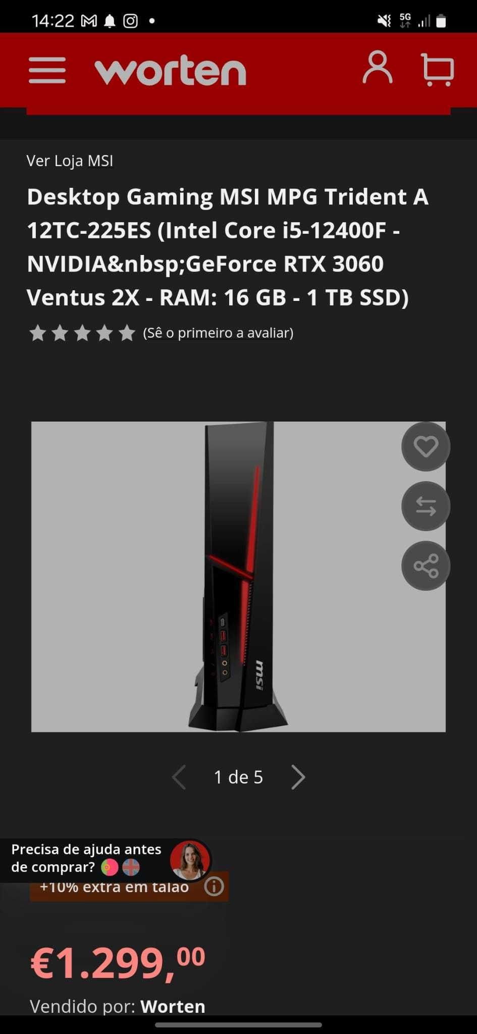 Desktop MSI com garantia