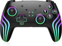 Pad bezprzewodowy uniwersalni do konsoli i PC Switch czarny RGB