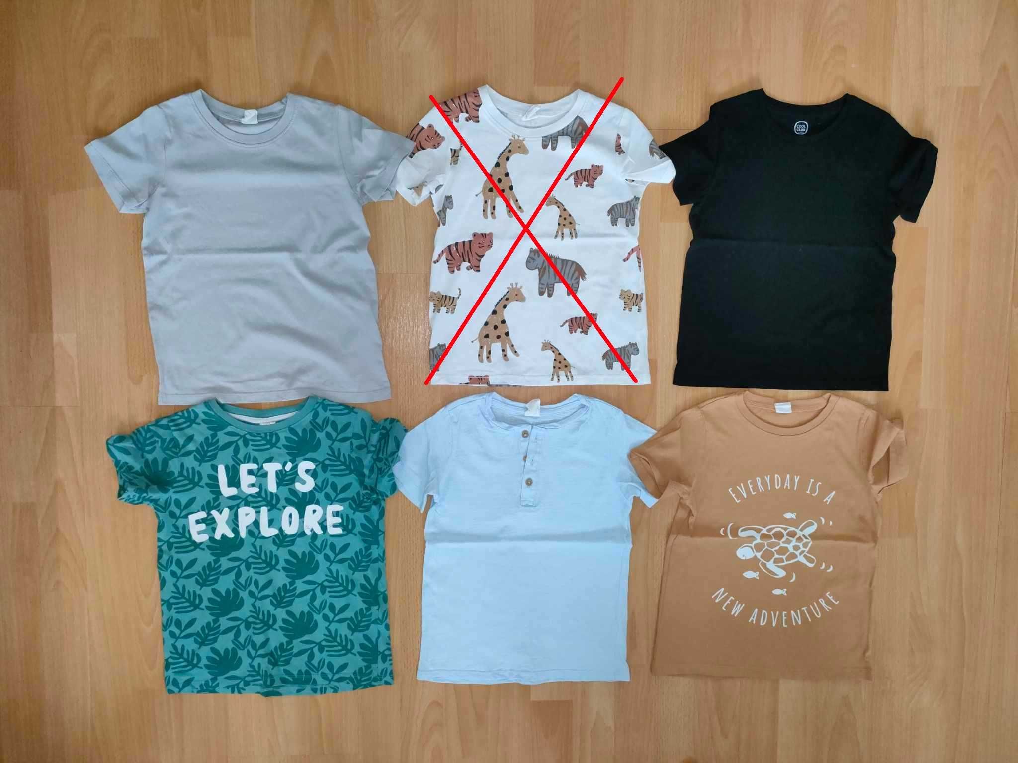 T-shirty chłopięce 104 H&M, Smyk, krótki rękaw.