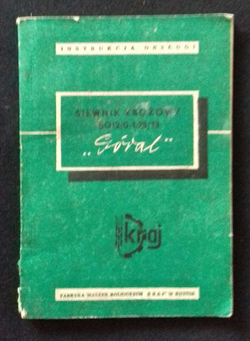 Siewnik Góral SO12  instrukcja obsługi katalog części