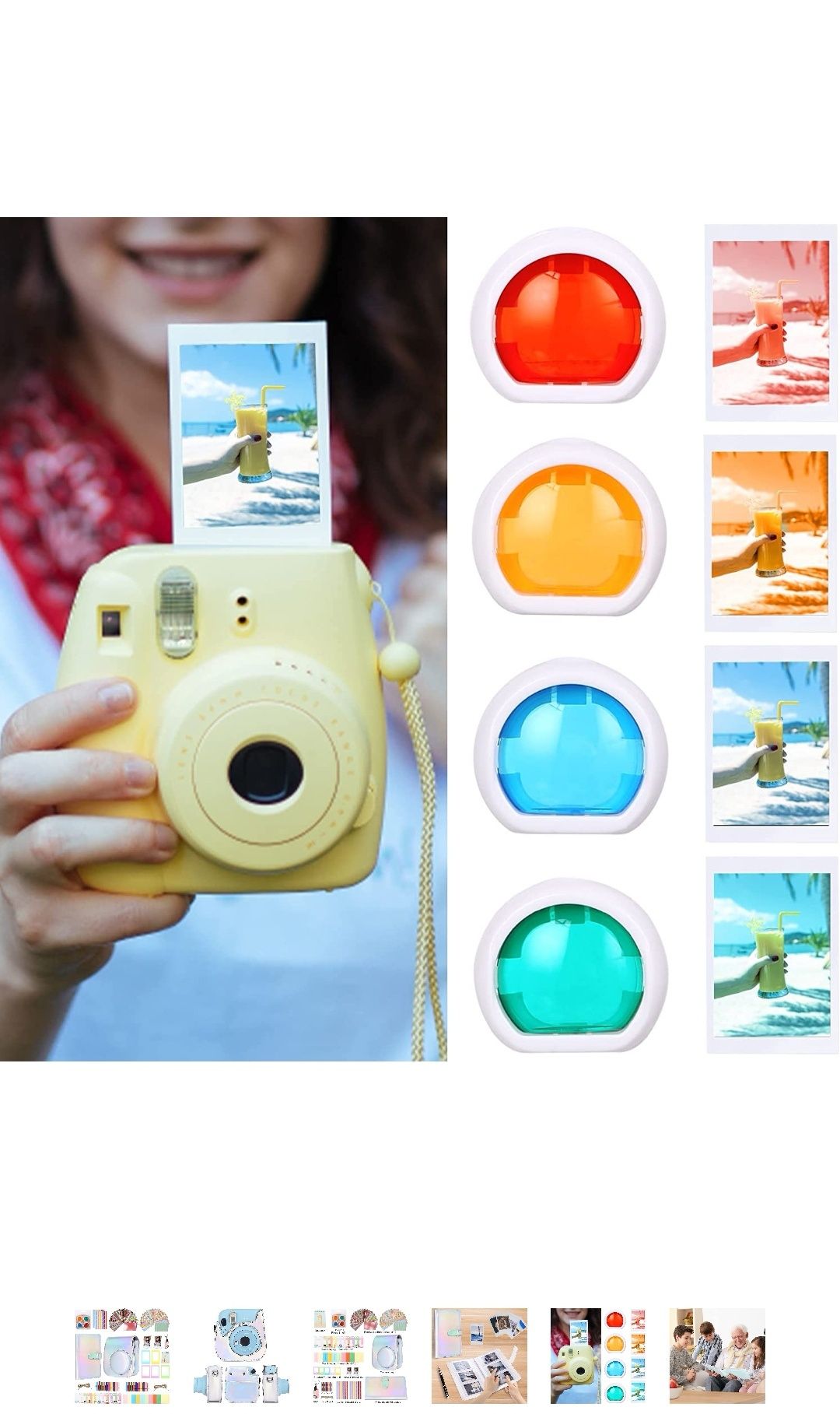 WYPRZEDAŻ! Instax zestaw 10 w 1 kompatybilny z kamerą Instax Mini 12,1