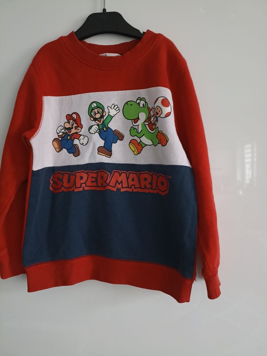 Bluza c&a i h&m supermario r.110/116