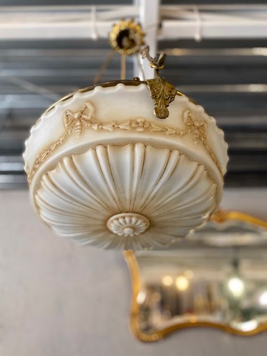 Oryginalna Francuska alabastrowa lampa