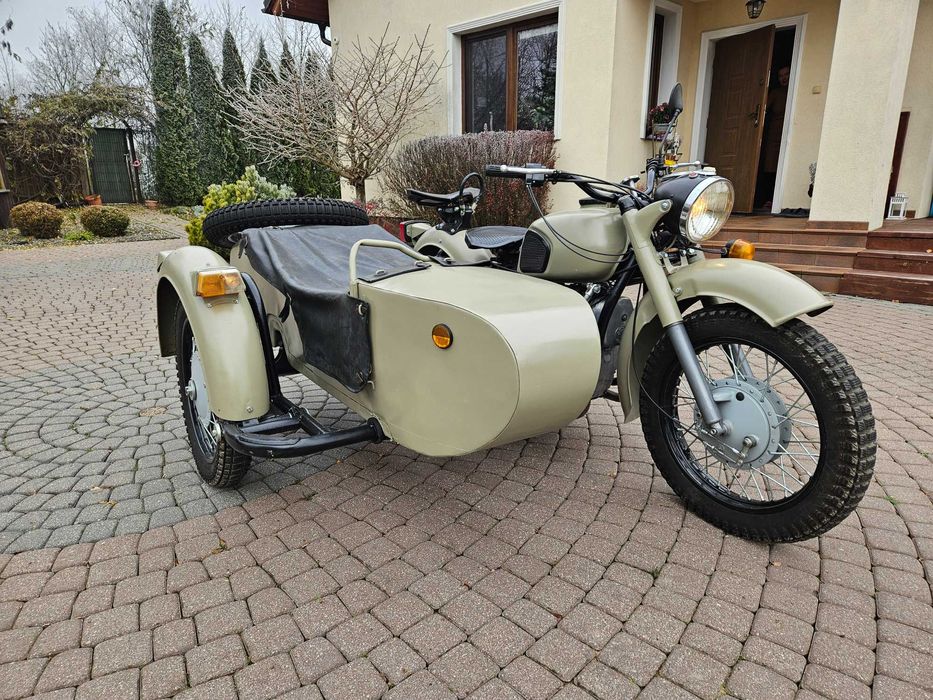 Motocykl DNIEPR z wózkiem bocznym  MT11 Odrestaurowany