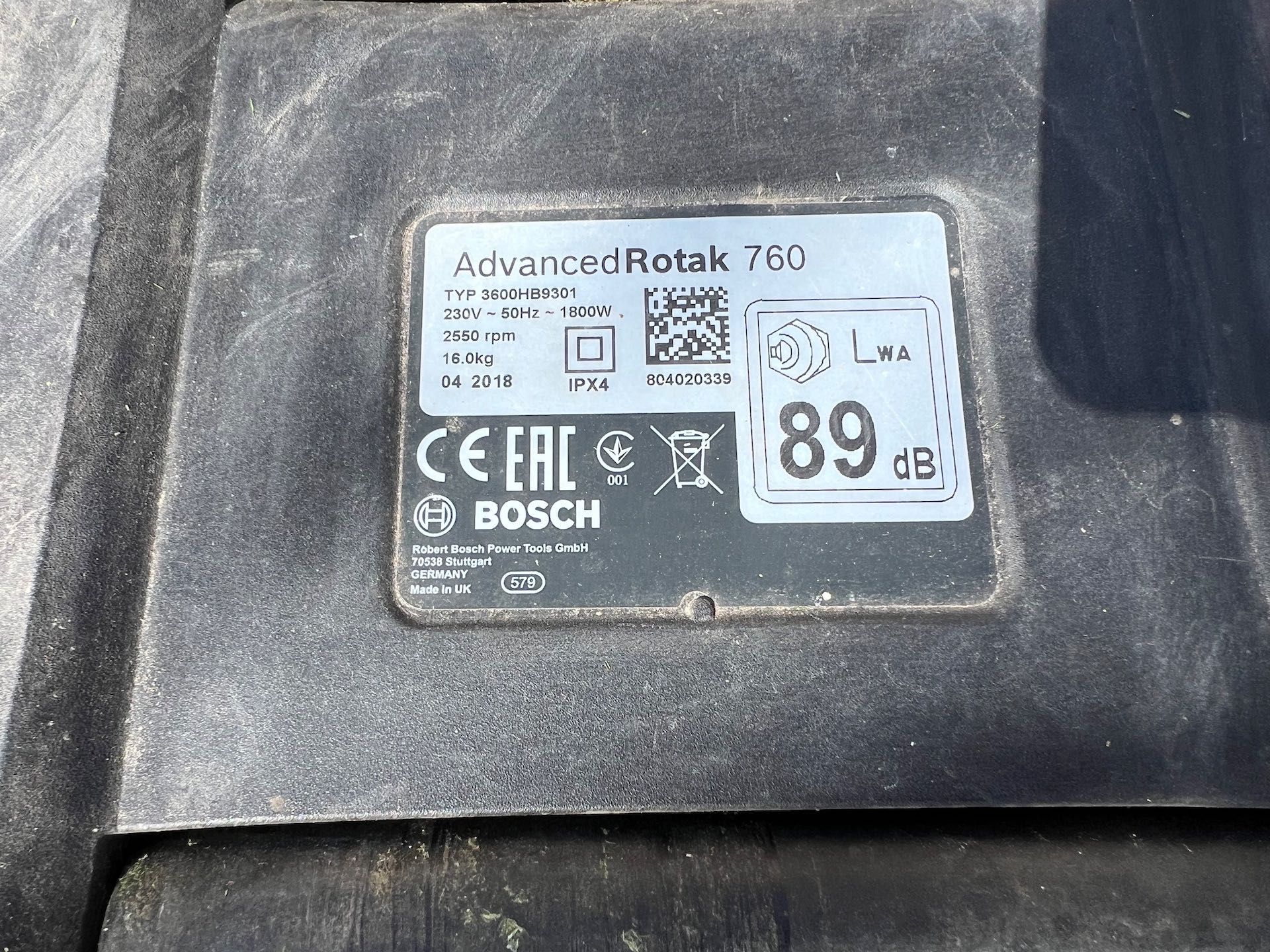 Газонокосарка BOSCH Advanced Rotak 760