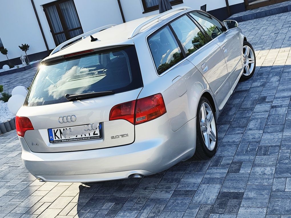 Audi a4 B7 2.0 TDi S-Line bez rdzy ładna zadbana 2007r