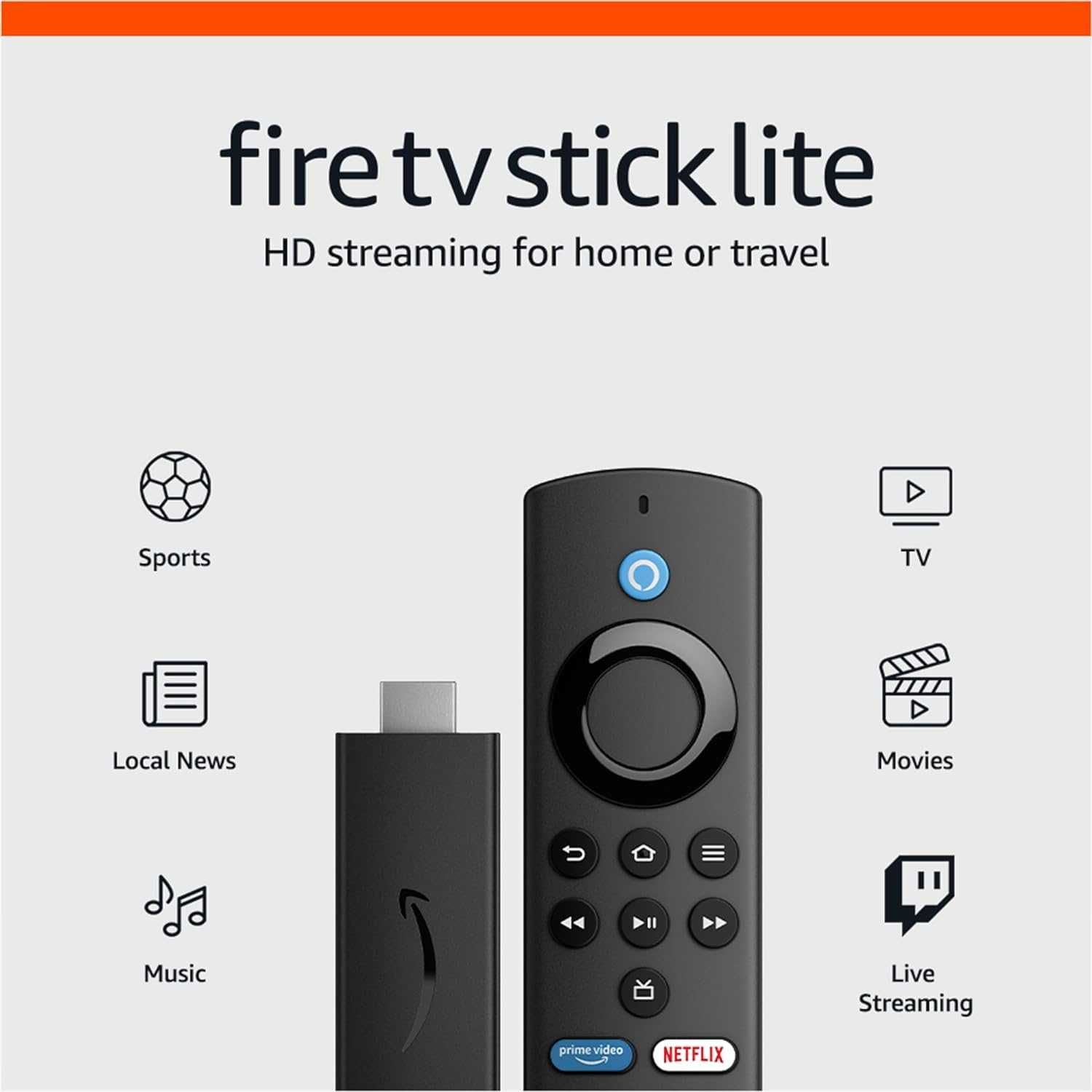 Amazon Fire TV Stick Lite/HD/4K/MAX Смарт ТВ приставка медиаплеер