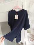 Bluzka t shirt koszulka azara m/l kolor granat