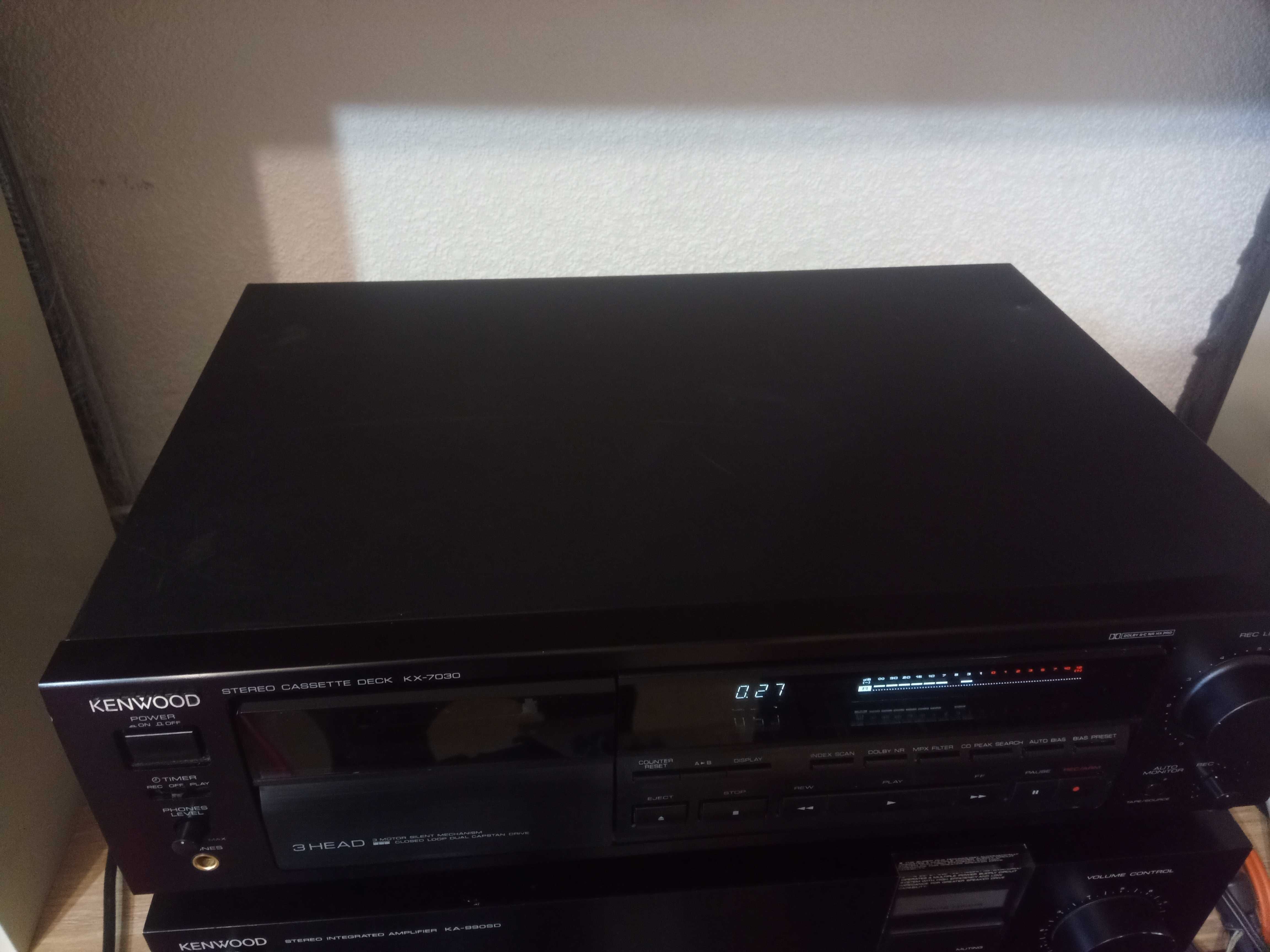 Kenwood KX-7030 касетна дека 3-Head 4-Motor