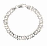 Bransoletka Srebrna  Garibaldka  8,0 mm pr 925  Grawer Gratis