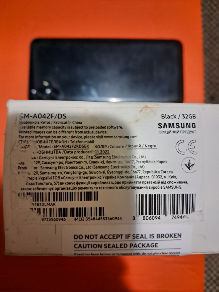 Samsung Galaxy a04e 3/32 SM-042F/DS Black