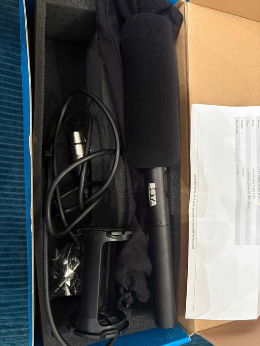 Mikrofon pojemnościowy BOYA BY- - Stan IDEALNY