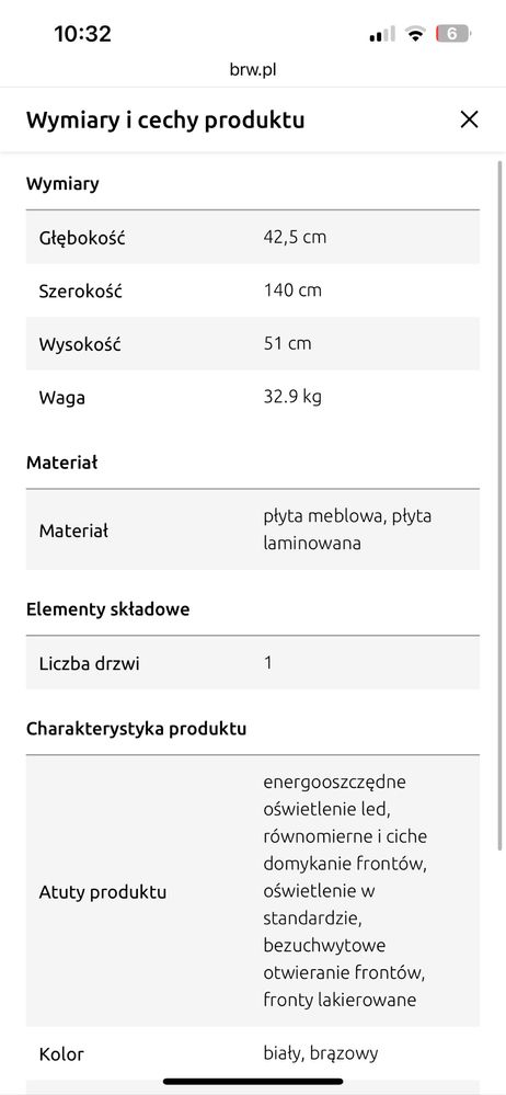 Sorzedam szafke RTV
