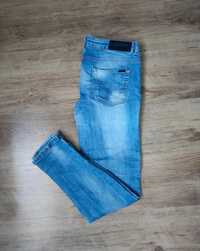 Spodnie jeansowe dżinsowe 30/34 ankle zipper jeans