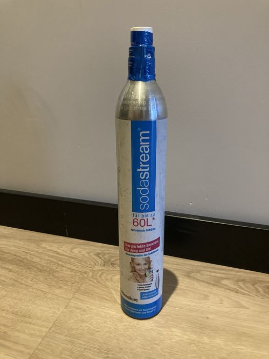 Soda stream, niebieska, nabój nowy pełny 2 szt