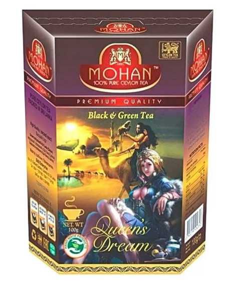 Смесь черного и зеленого цейлонского чая Королевская мечта Mohan 100 г
