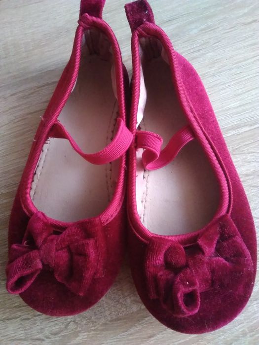 R26/16cm balerinki aksamitne sesja świeta bal przebierańców dziewczynk