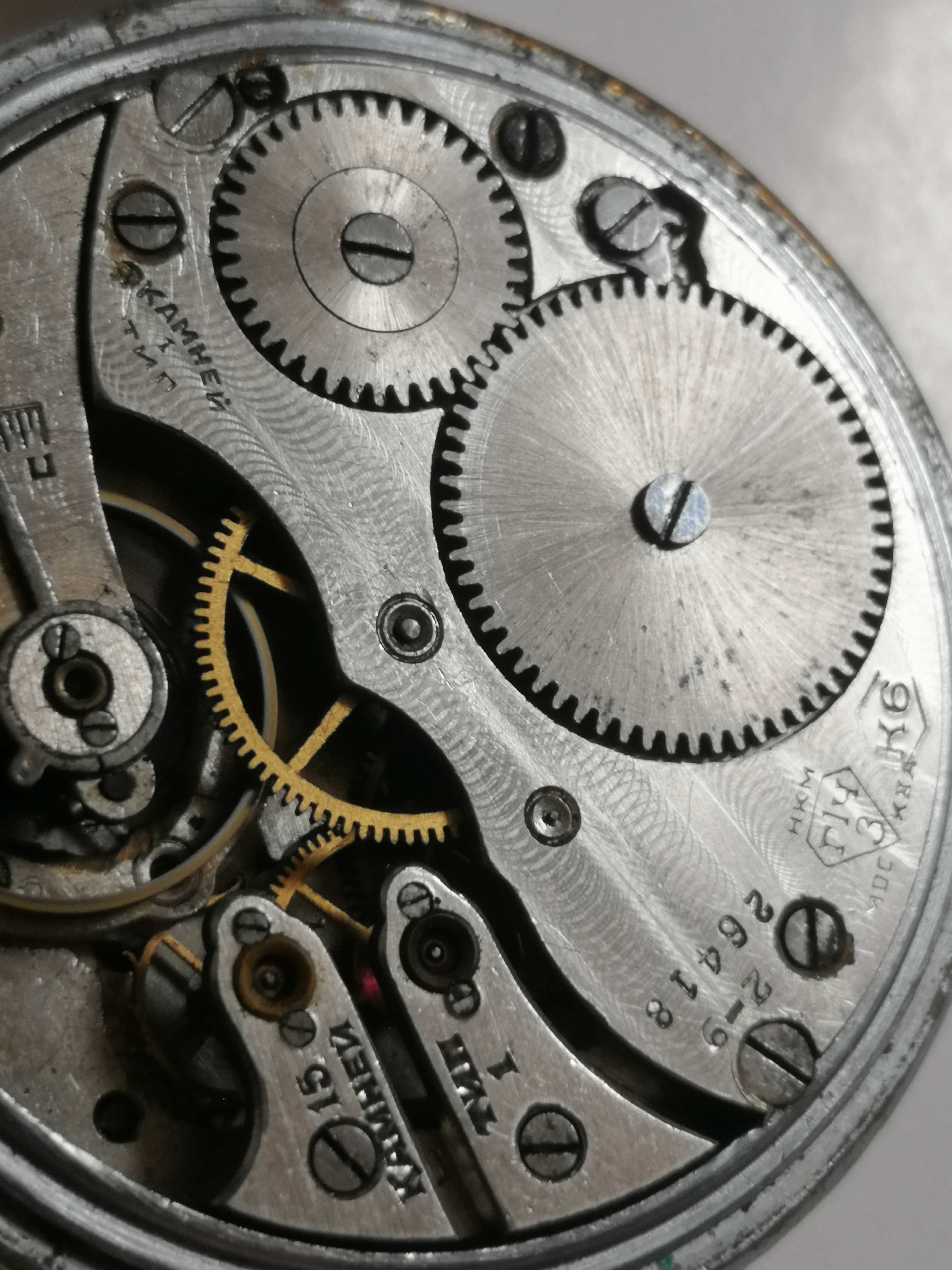 Zegarek kieszonkowy K-43 z 1 Państwowej Fabryki zegarów im Kirowa