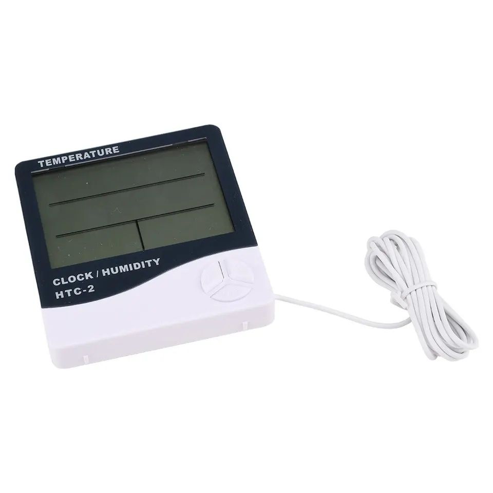 Zegar stojący lub ścienny LED czujnik temperatury wewnątrz i zewnątrz.