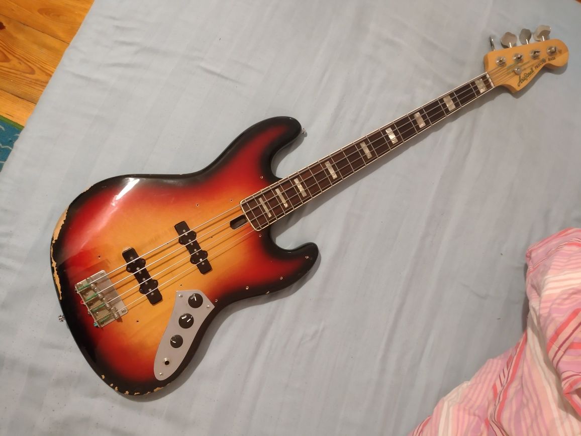 Gitara basowa Aria pro II jazz bass Japan matsumoku nowe progi