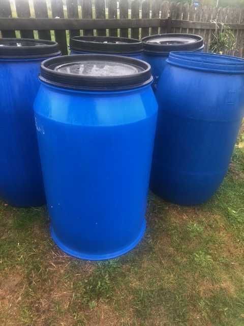 beczka na wode 200 l z zakryciem