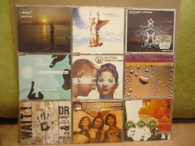 Jedyny taki zestaw singielków CD z muzyką : trance, house, techno.
