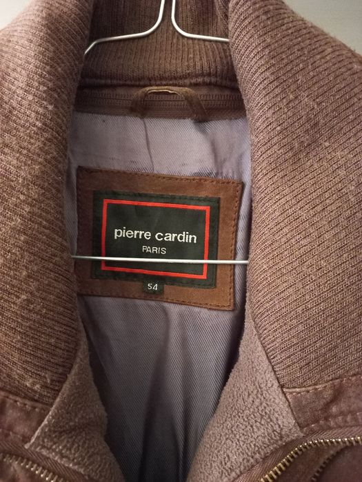 Casaco de homem Pierre Cardin em pele genuína e algodão