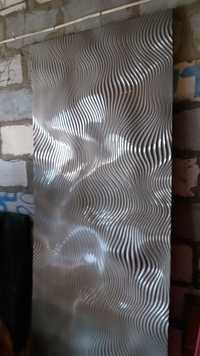 Panel Ścienny 3D Dekoracja Glamour Fale Waves MDF