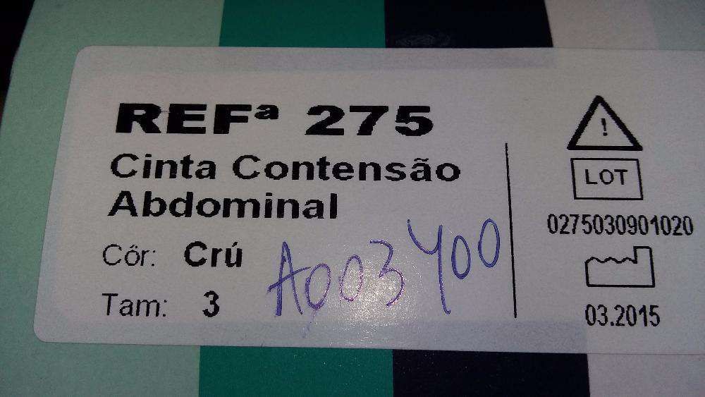 cinta contensão abdominal