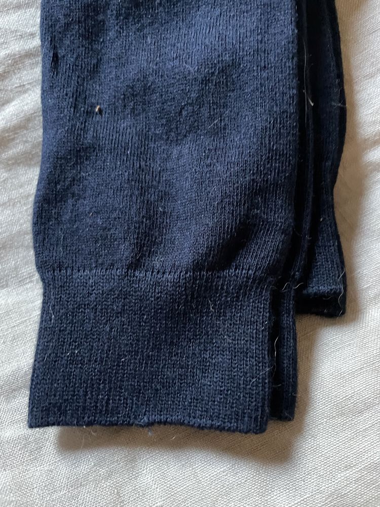 Conjunto de meias altas da Cotton Juice em azul escuro tamanho 35/37