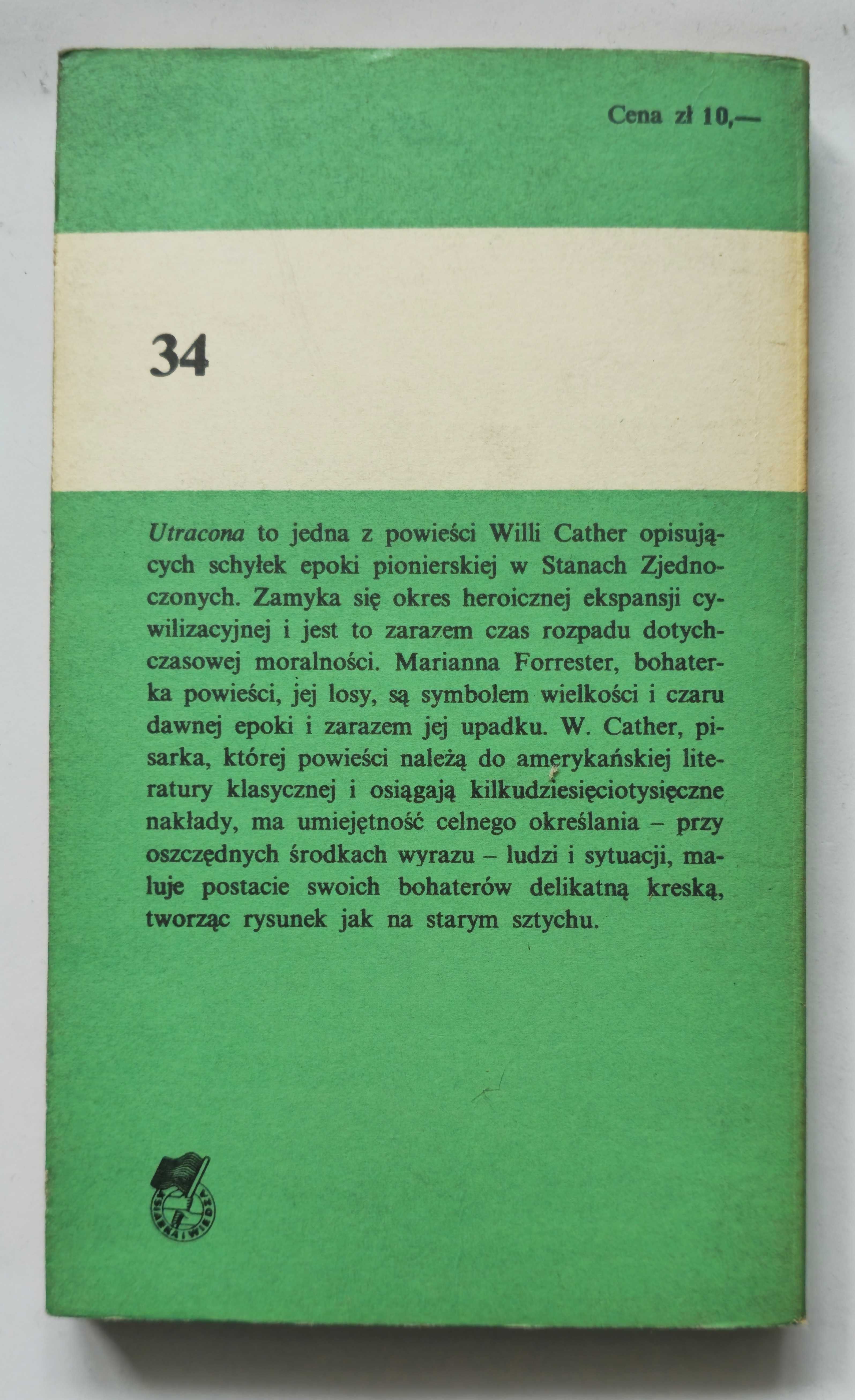 Utracona Willa Cather Seria Koliber tom 34