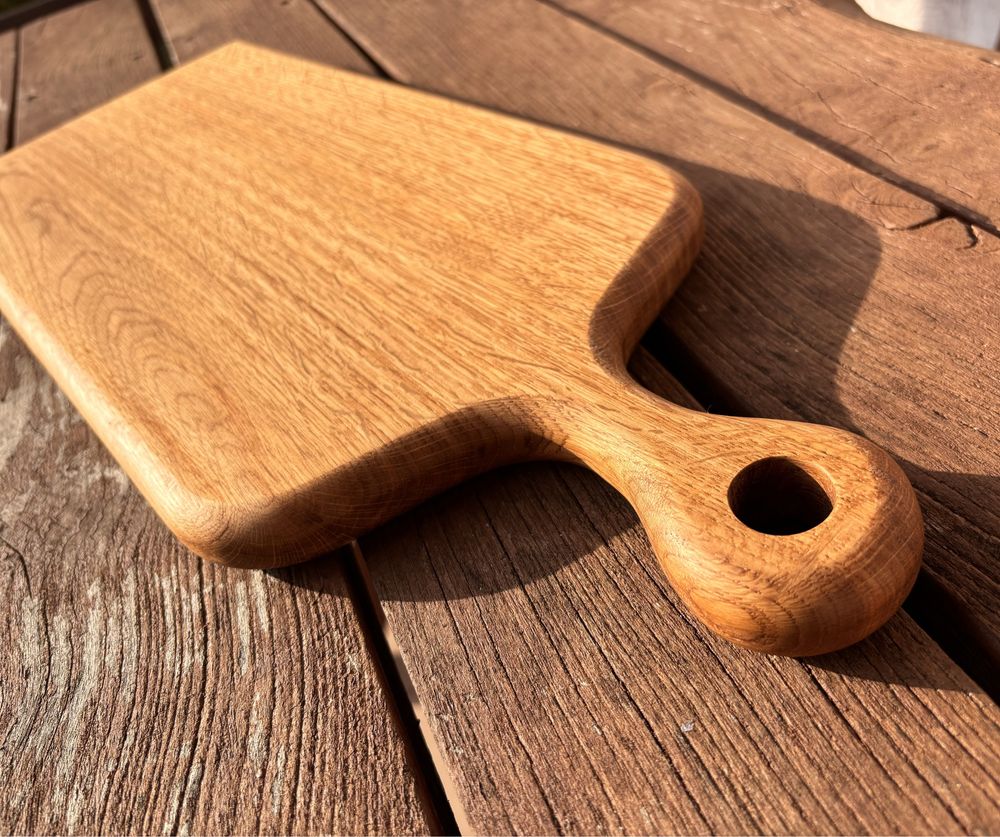 Deska dąb do krojenia serwowania lite drewno rzemieślnicza handmade