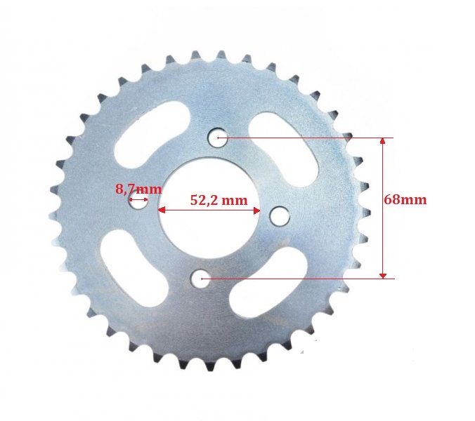 Zestaw napędowy Cross 125 Cross 110 Loncin Lifan Bemi Thumb Zipp KXD