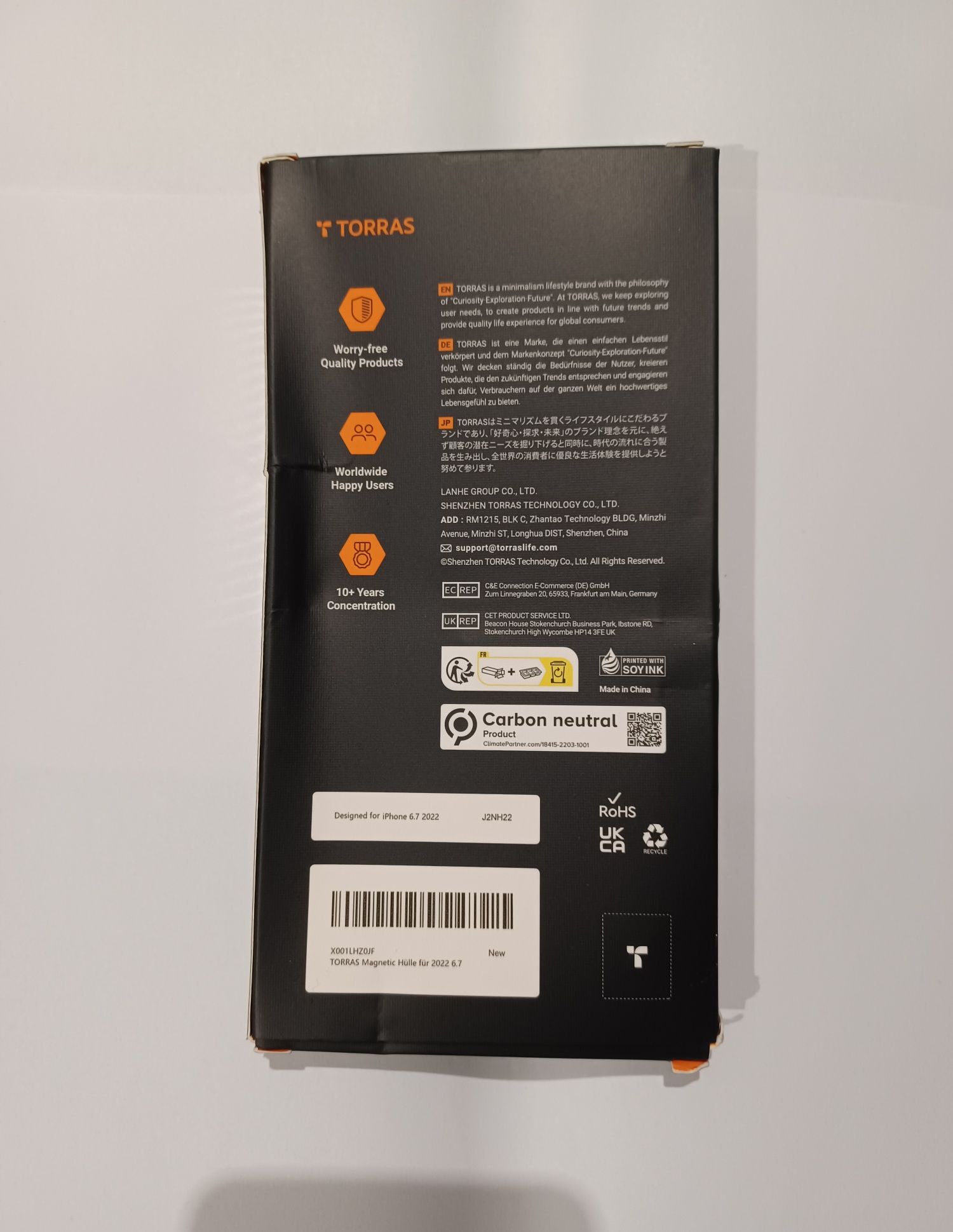 Etui magnetyczne Torras do iPhone 6.7" 2022 z wymiennymi przyciskami