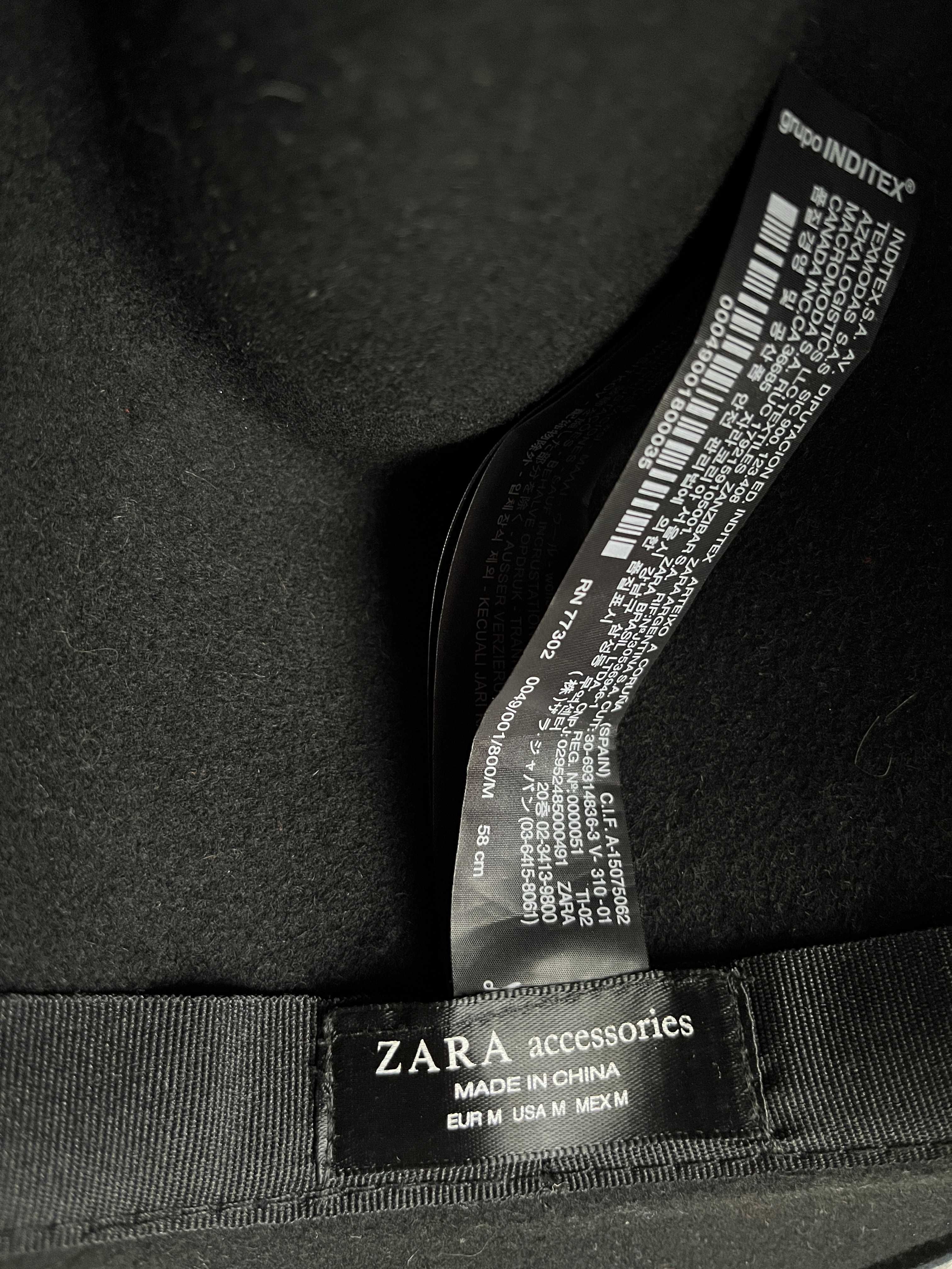 чорна шляпа Zara