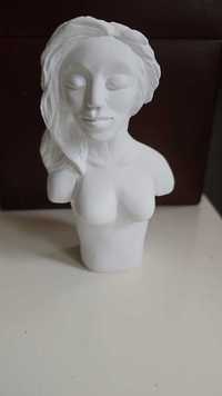 Gipsowa figurka - głowa/ popiersie aniołka NOWA Wysokość 12 cm